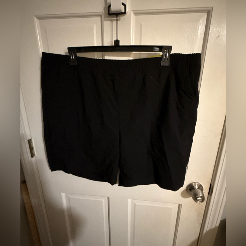 Men’s Black Elastic Waist Shorts